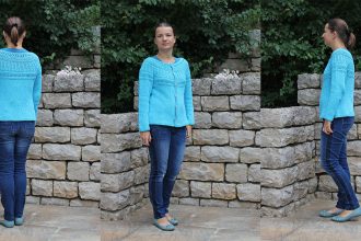 Athena-Cardigan von Drops in türkis