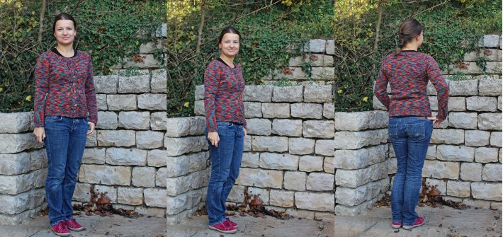 Strickjacke Miette in Reggae Herbstufer