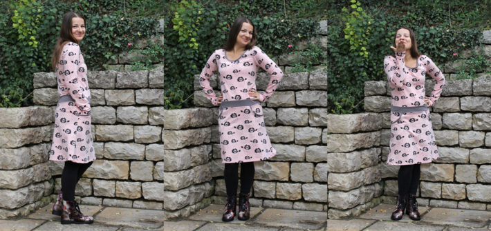 Kleid Optic Flowers Ottobre