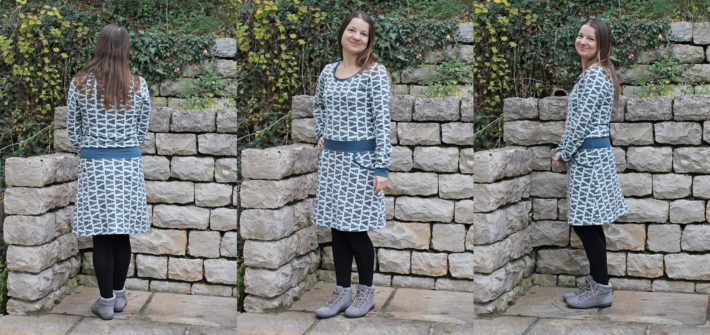 Kleid Optic Flowers aus Sweat