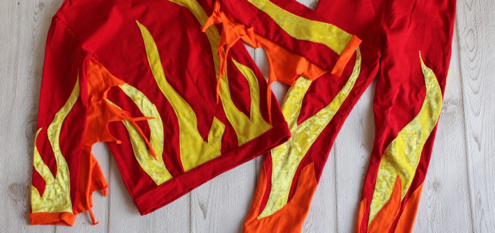 Kostüm Feuer für Fasching
